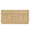Custom image for Rift Oak with Brushed Gold Trim / No Mirror