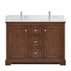 Custom image for Dark Walnut with Polished Chrome Trim / Giotto Quartz / No Mirror