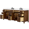 Custom image for Dark Walnut with Matte Black Trim / White Cultured Marble / No Mirror