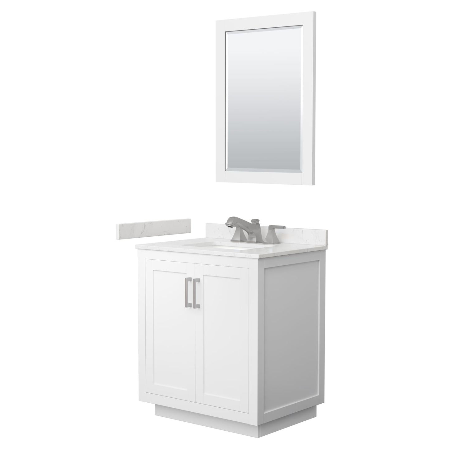 Miranda Bathroom Vanity with Countertop 30 inch Single Sink 3-hole Faucet Setup