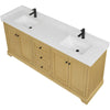 Custom image for Honey Oak with Matte Black Trim / Giotto Quartz / No Mirror