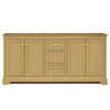 Custom image for Honey Oak with Brushed Gold Trim / No Mirror