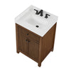 Custom image for Dark Walnut with Matte Black Trim / Giotto Quartz / No Mirror