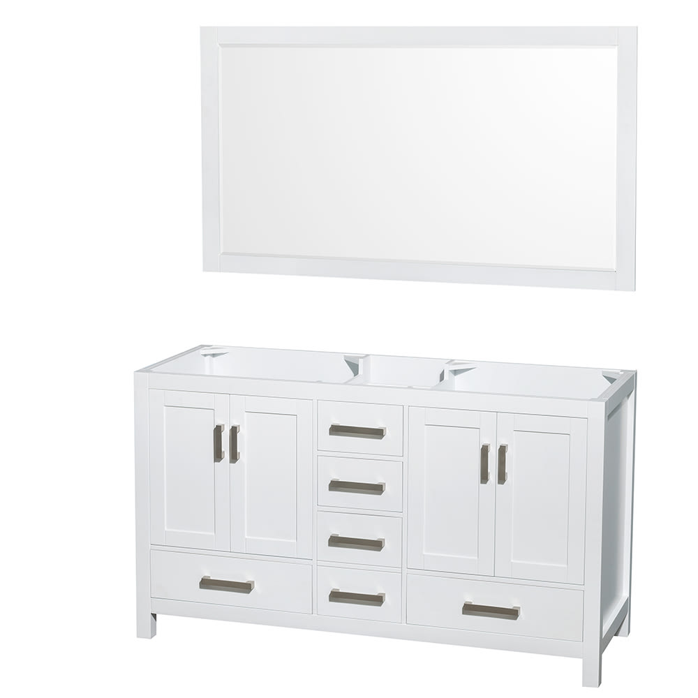 Sheffield Bathroom Vanity Cabinet 60 inch Double Sink