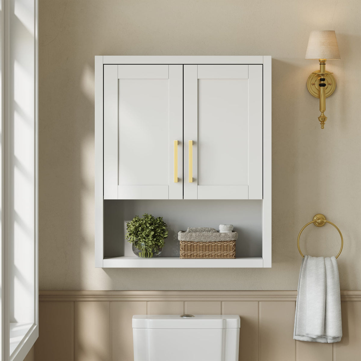 Beckett Over the Toilet Storage Wall Cabinet