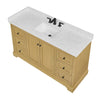 Custom image for Honey Oak with Matte Black Trim / Carrara Cultured Marble / No Mirror