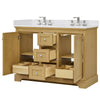 Custom image for Honey Oak with Polished Chrome Trim / White Cultured Marble / No Mirror
