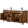 Custom image for Dark Walnut with Matte Black Trim / White Cultured Marble / No Mirror
