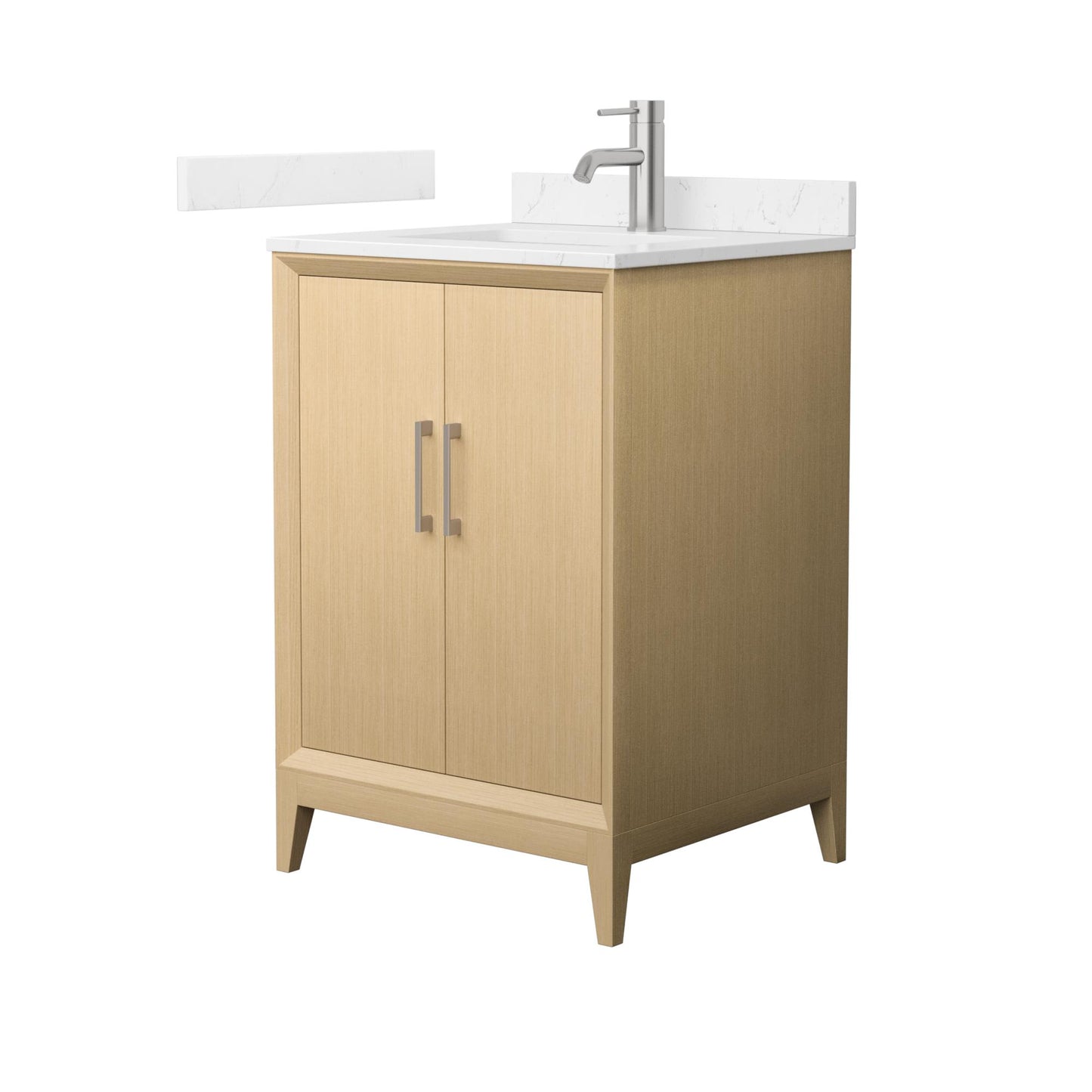 Janna Bathroom Vanity with Countertop 24 inch Single Sink Single hole Faucet Setup