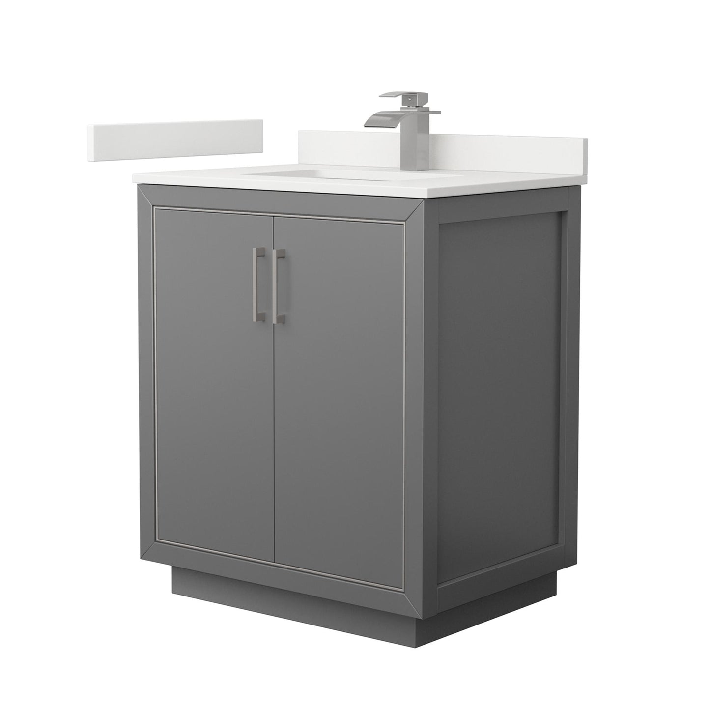 Icon Bathroom Vanity with Countertop 30 inch Single Sink Single hole Faucet Setup