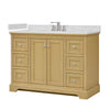 Custom image for Honey Oak with Polished Chrome Trim / Giotto Quartz / No Mirror