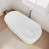 Custom image for White with Shiny White Trim and Polished Chrome Faucet / 67