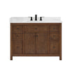 Custom image for Dark Walnut with Matte Black Trim / White Quartz / No Mirror