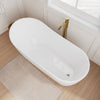 Custom image for White with Polished Chrome Trim and Brushed Gold Faucet / 67