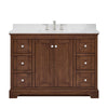 Custom image for Dark Walnut with Polished Chrome Trim / Giotto Quartz / No Mirror