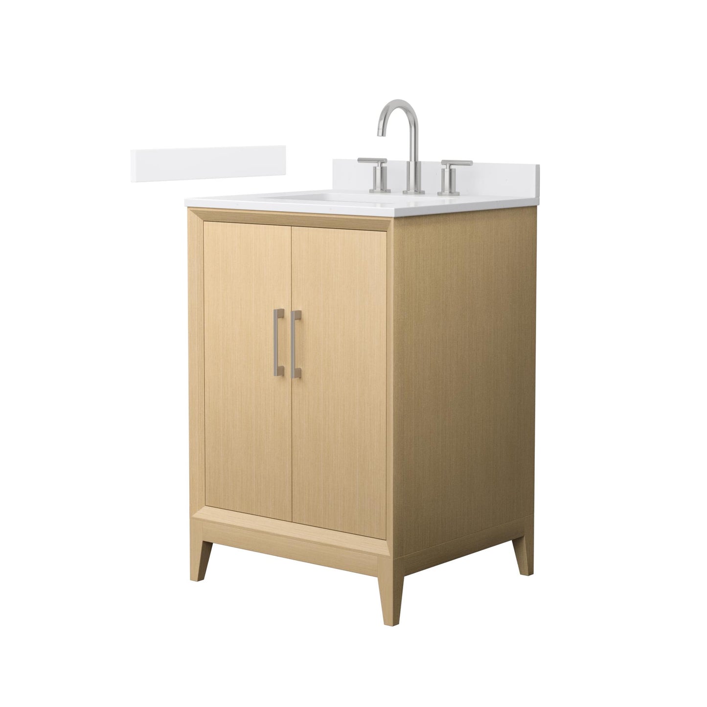 Janna Bathroom Vanity with Countertop 24 inch Single Sink 3-hole Faucet Setup