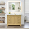 Custom image for Honey Oak with Brushed Gold Trim / Carrara Cultured Marble / No Mirror