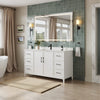 Custom image for White with Matte Black Trim / White Quartz / No Mirror