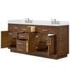 Custom image for Dark Oak with Brushed Nickel Trim / Carrara Cultured Marble / No Mirror