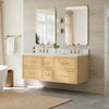 Custom image for Scandinavian Oak with Satin Bronze Trim / Giotto Quartz / No Mirror