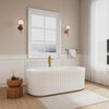 Custom image for White with Polished Chrome Trim and Brushed Gold Faucet / 67