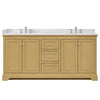 Custom image for Honey Oak with Polished Chrome Trim / Giotto Quartz / No Mirror