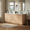 Custom image for Light Straw with Matte Black Trim / White Quartz / No Mirror