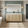 Custom image for White Oak with Brushed Nickel Trim / White Cultured Marble / No Mirror