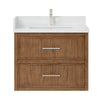Custom image for Toasted Walnut with Brushed Nickel Trim / Giotto Quartz / No Mirror