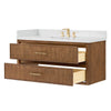 Custom image for Toasted Walnut with Satin Bronze Trim / Giotto Quartz / No Mirror