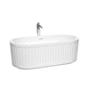 Custom image for White with Shiny White Trim and Polished Chrome Faucet / 67