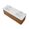 Custom image for Toasted Walnut with Brushed Nickel Trim / Giotto Quartz / No Mirror