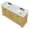 Custom image for Honey Oak with Matte Black Trim / Giotto Quartz / No Mirror