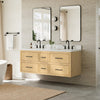 Custom image for Scandinavian Oak with Matte Black Trim / Giotto Quartz / No Mirror