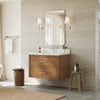 Custom image for Toasted Walnut with Brushed Nickel Trim / Giotto Quartz / No Mirror