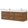 Custom image for Toasted Walnut with Brushed Nickel Trim / Giotto Quartz / No Mirror