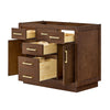 Custom image for Dark Oak with Brushed Gold Trim / No Mirror