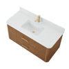 Custom image for Toasted Walnut with Satin Bronze Trim / Giotto Quartz / No Mirror