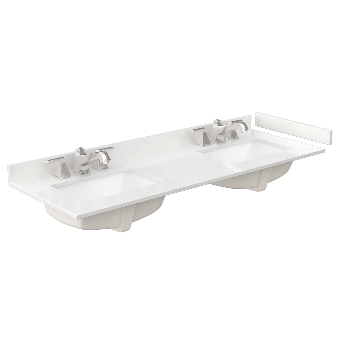 Countertop with Undermount Sink 60 inch 3-hole