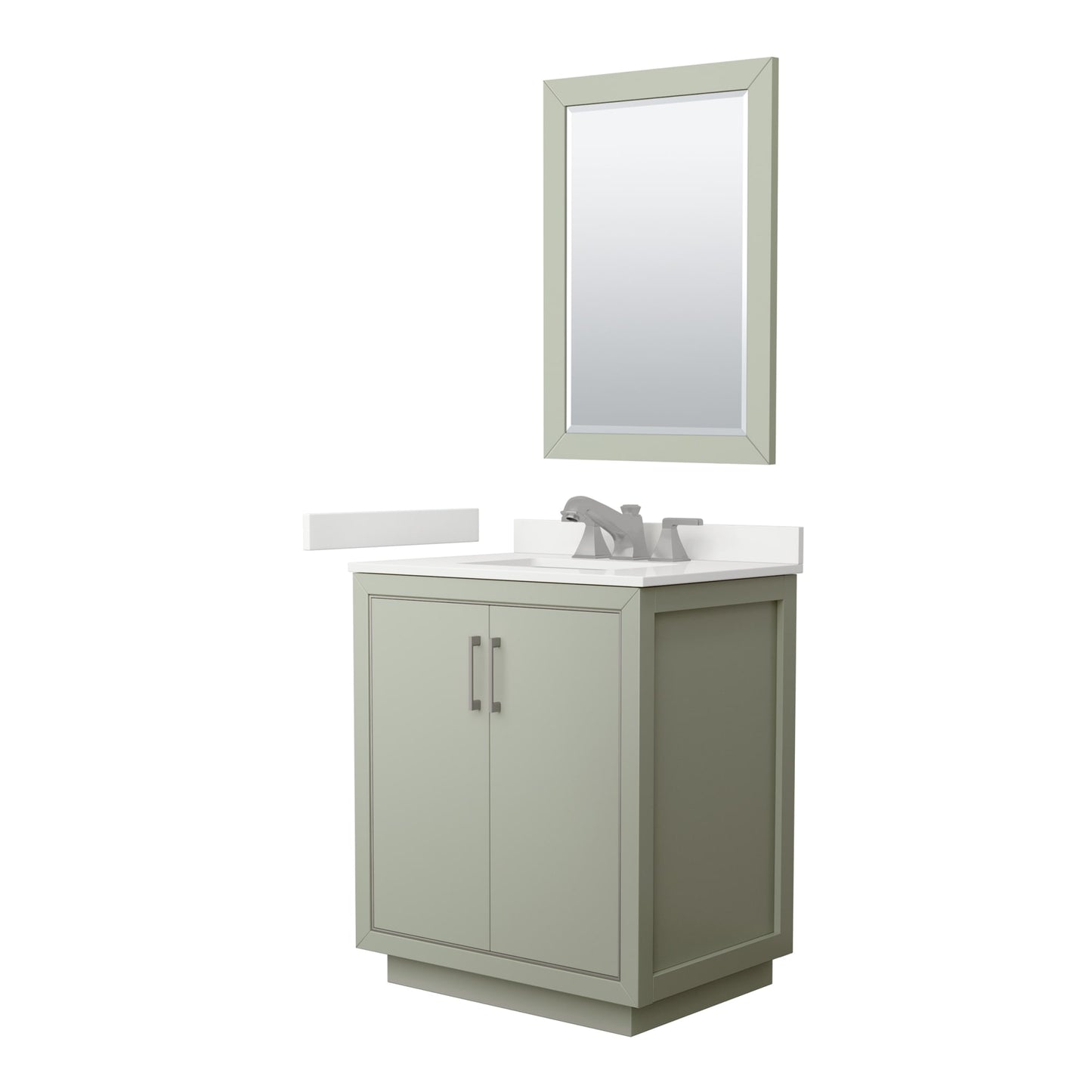Icon Bathroom Vanity with Countertop 30 inch Single Sink 3-hole Faucet Setup