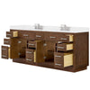 Custom image for Dark Oak with Brushed Nickel Trim / White Cultured Marble / No Mirror