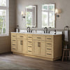 Custom image for Rift Oak with Matte Black Trim / Giotto Quartz / No Mirror