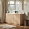 Custom image for Light Straw with Brushed Nickel Trim / No Mirror