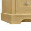 Custom image for Honey Oak with Brushed Gold Trim / White Quartz / No Mirror