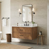 Custom image for Toasted Walnut with Matte Black Trim / Giotto Quartz / No Mirror