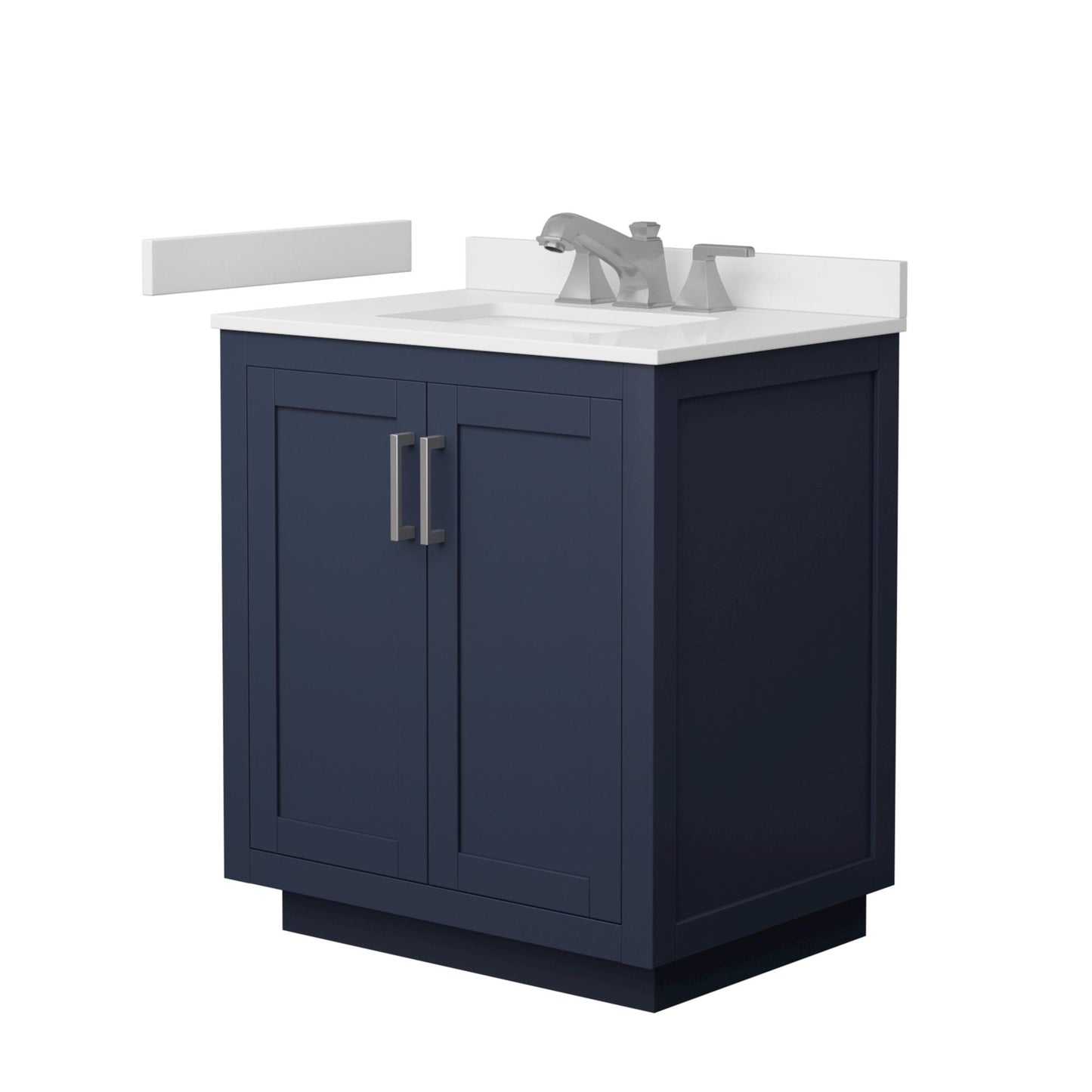 Miranda Bathroom Vanity with Countertop 30 inch Single Sink 3-hole Faucet Setup