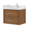 Custom image for Toasted Walnut with Brushed Nickel Trim / Giotto Quartz / No Mirror