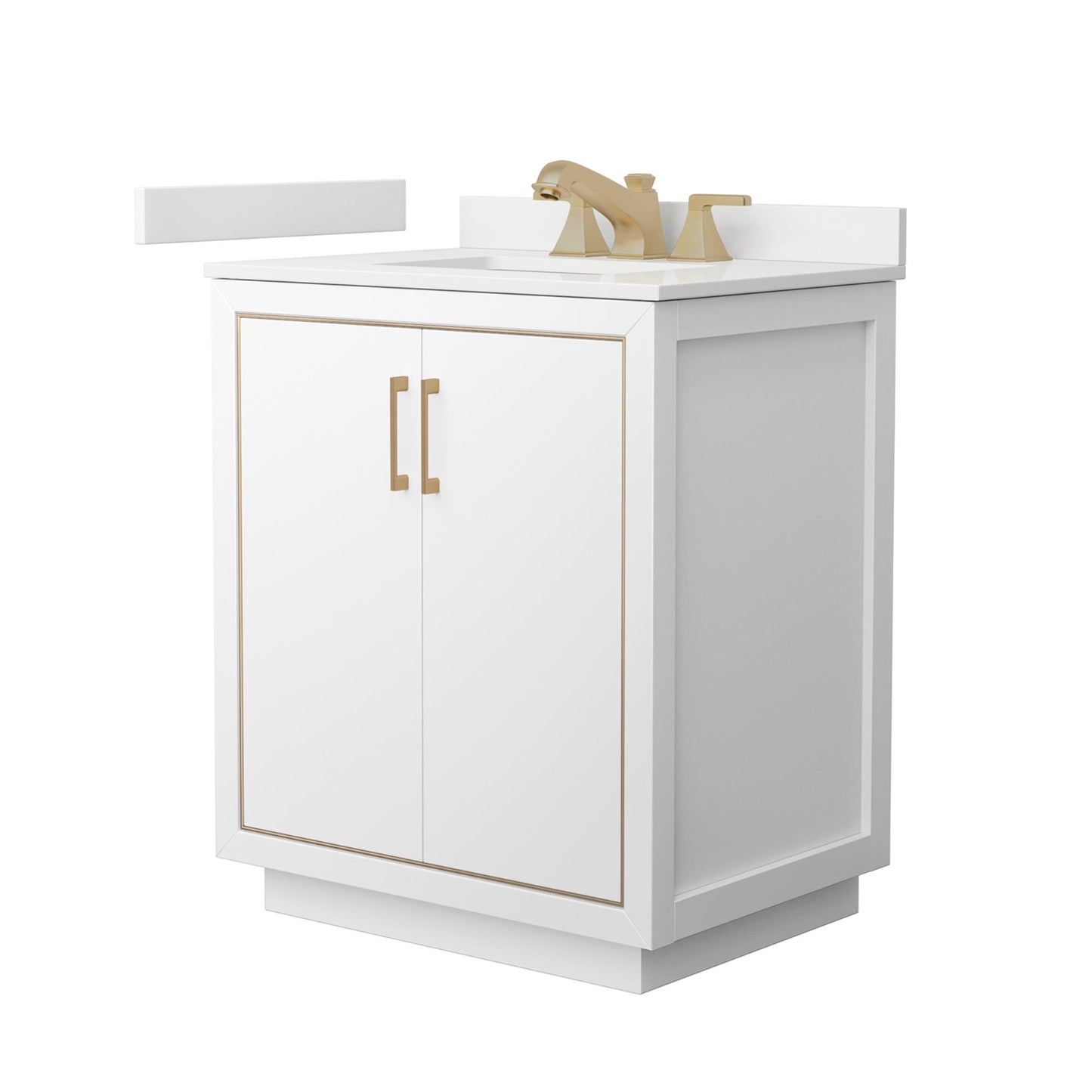 Icon Bathroom Vanity with Countertop 30 inch Single Sink 3-hole Faucet Setup
