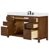 Custom image for Dark Walnut with Matte Black Trim / White Quartz / No Mirror