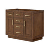 Custom image for Dark Oak with Brushed Gold Trim / No Mirror